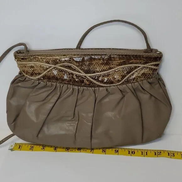 Vintage Hala Leather Clutch Shoulder Bag - Picture 2 of 8